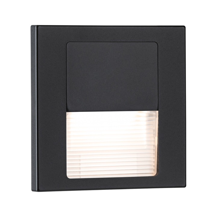 Spot LED incastrat Paulmann TSARO 1x1W 2700K IP20 negru mat 80x80x36mm