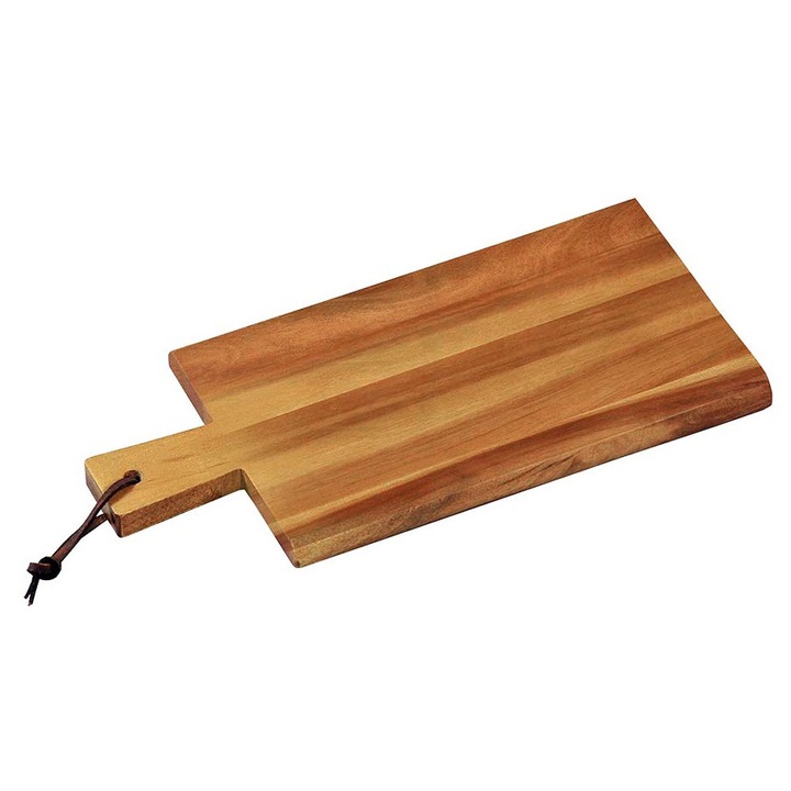 Tocator alimente, Kesper, lemn de salcam, 45x22x1, 5cm, maro