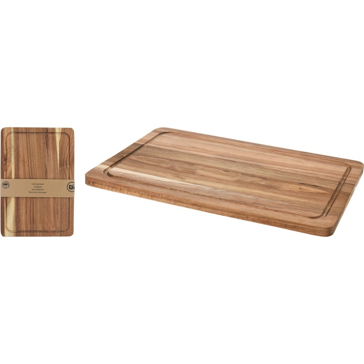 Tocator lemn acacia Koopman 37x25x1.6 cm maro