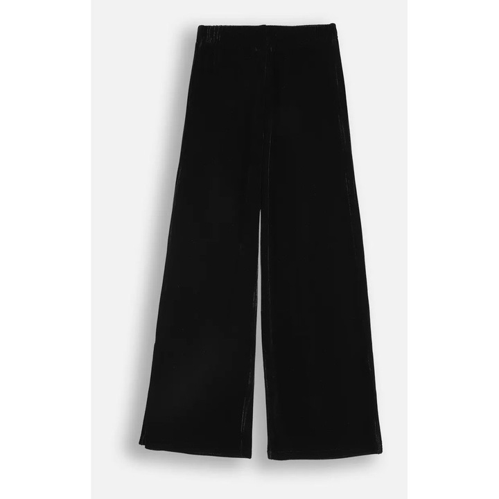 Pantaloni copii, Coccodrillo ZC5121102EPG-021, poliester, evazati, negri