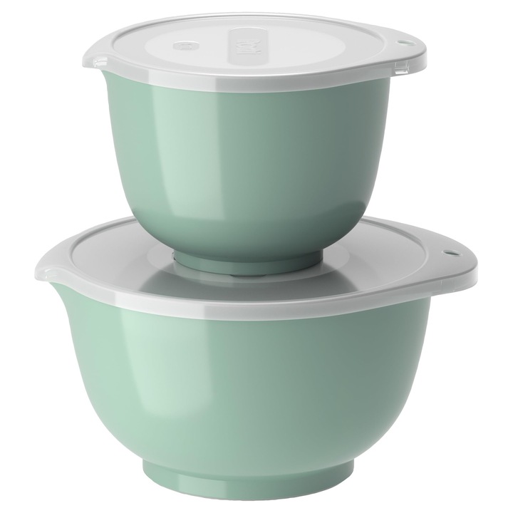 Set de boluri Rosti, 4 piese, 1, 5L și 3L, verde nordic