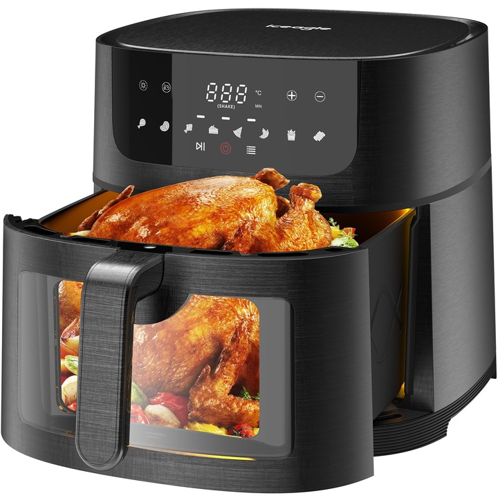 Friteuza Philips Airfryer Essential 2000W, 6.2L, 90% mai putin ulei, capacitate 6 portii