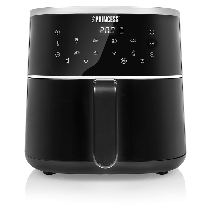 Princess forrólevegős fritőz, 4 L, 1800 W, 6 program, digitális kijelző