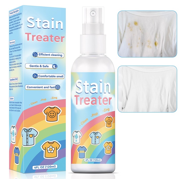Galitoon folteltávolító spray, 120 ml, zsírra és izzadságra, biztonságos fehér és színes ruhaneműhöz