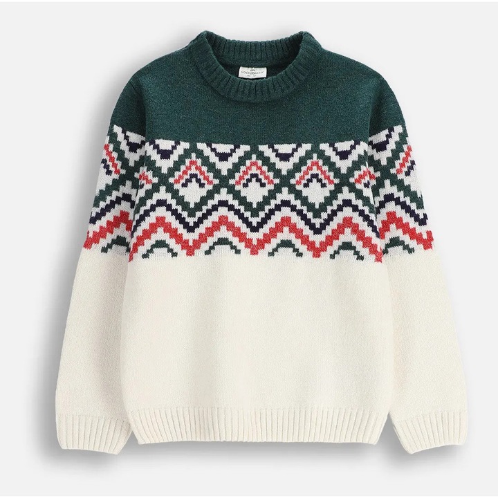 Pulover Coccodrillo ZC5172104EJB-022, pentru baieti, multicolor, poliester