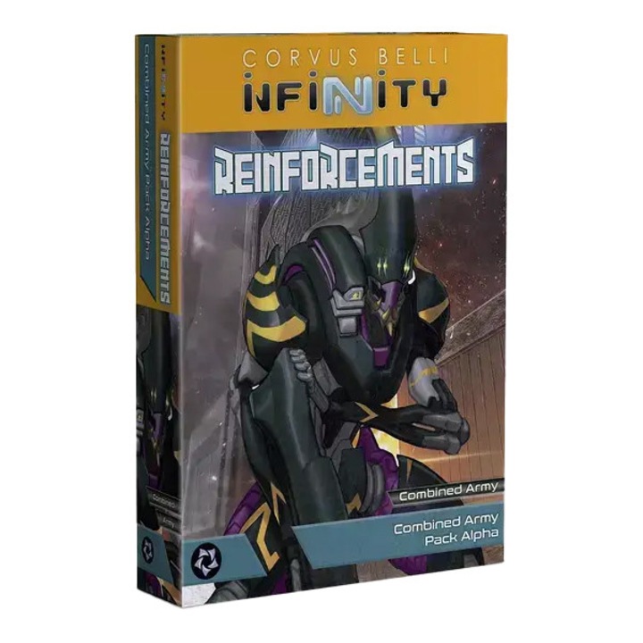 Разширение за игра Infinity, Подкрепления на Обединената армия: Пакет Алфа, Corvus Belli, английски език, сив