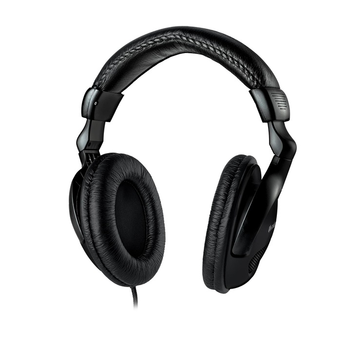 Casti Meliconi 50 Plus, cu cablu de 5m, mufa Jack 3, 5mm, pentru TV