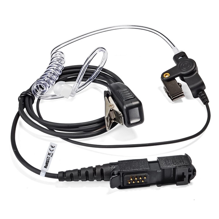 Casti cu fir HYS pentru walkie-talkie, microfon, tub de aer acustic ascuns, 1 bucată