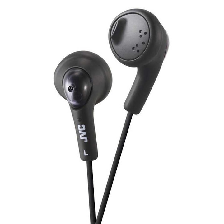 Căști JVC Gumy HA-F160, in-ear, cablu de 1, 2m, culoare neagră
