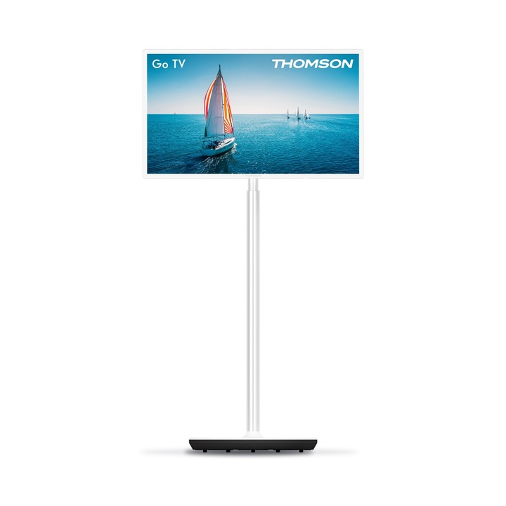 Televizor portabil Thomson, 32 inch, HD Ready, control vocal, Bluetooth 5.1