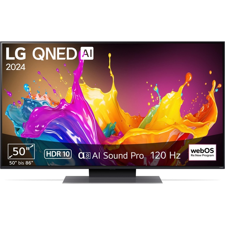 Televizor LG 50Qned86T6A, 127 cm (50"), Smart TV, 4K, HDR10