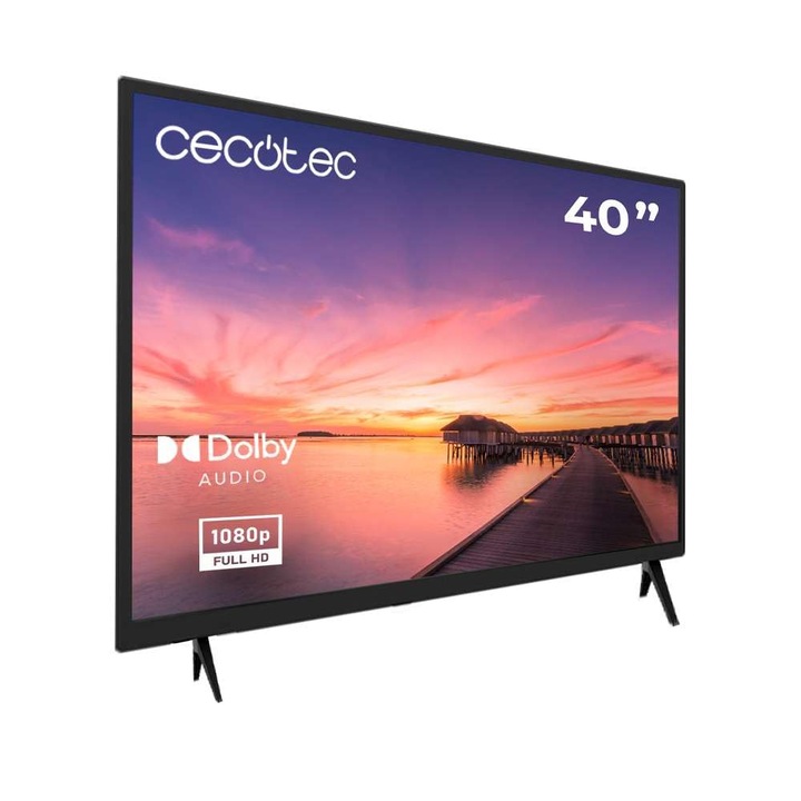 CECOTEC LED TV, 40 hüvelykes, Full HD, Dolby rendszer, 101.6cm