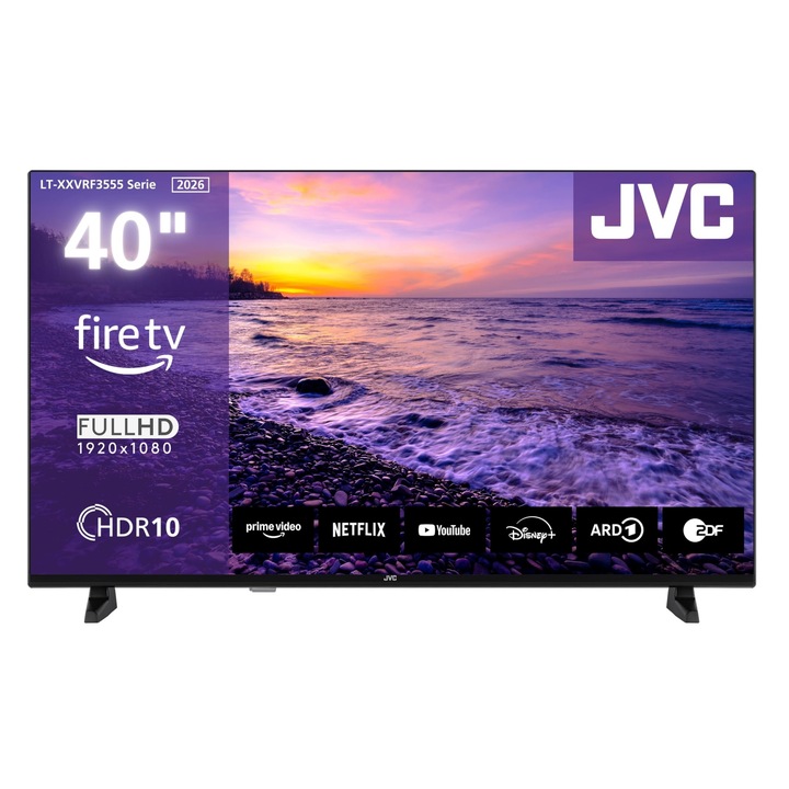 Televizor LED JVC Smart TV 40 hüvelykes Full HD HDR, Alexa hangvezérléssel, 101.6cm