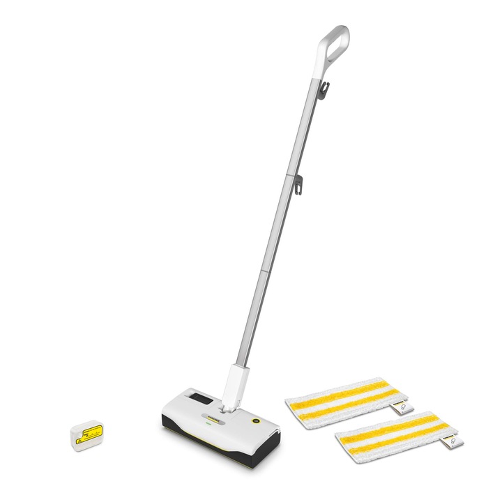 Aparat de curățat cu abur Karcher SC 1, 1300 W, rezervor 0, 2 L, alb, set lavete Easyfix