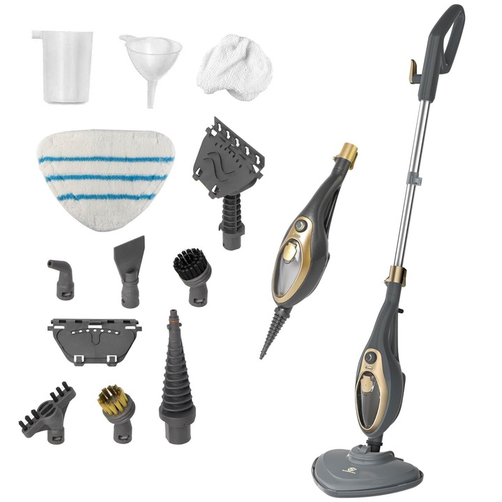 Mop cu abur Superlex 15 în 1, 1500 W, albastru