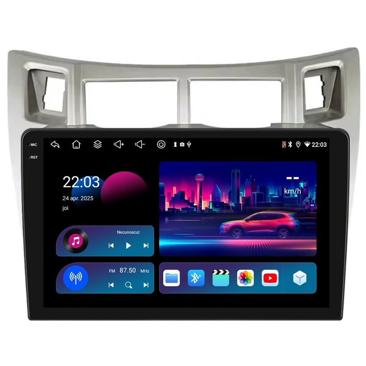 Navigatie PilotOn Toyota Yaris P9 2005-2015 9 inch 4GB 64GB 8 CORE