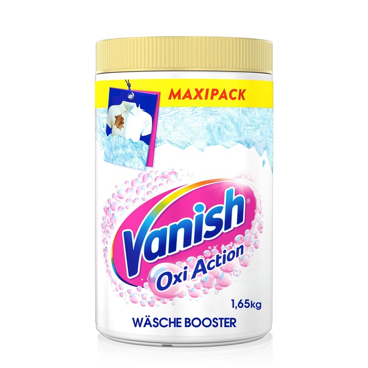 Vanish Oxi Action Power White Folteltávolító Por, 1x1, 65 Kg, Fehér Ruhákhoz