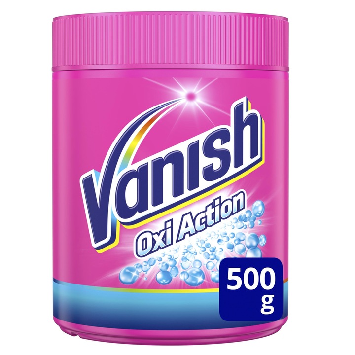 Vanish Oxi Action folteltávolító por, 500g, többszínű