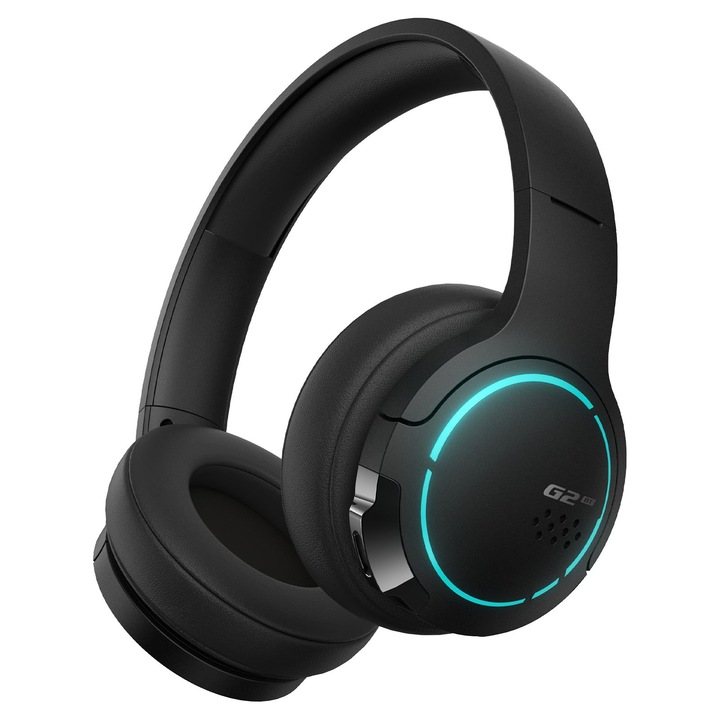 Casti wireless Edifier Hecate G2Bt, anulare a zgomotului, 40 mm, negru