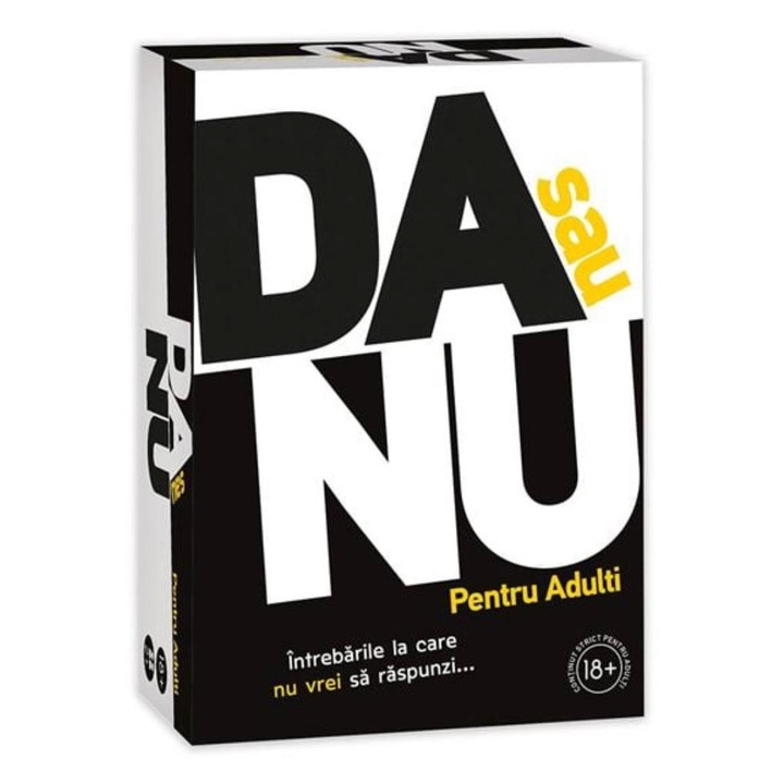 Társasjáték "Igen vagy Nem" felnőtteknek, fekete