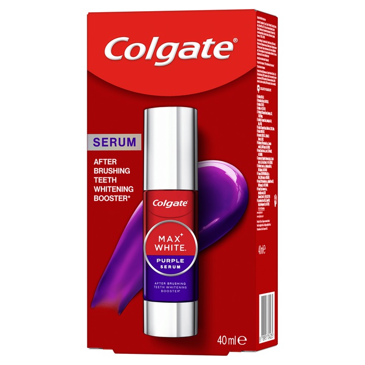 Серум за избелване на зъби Colgate MaxWhite Purple, 40 мл