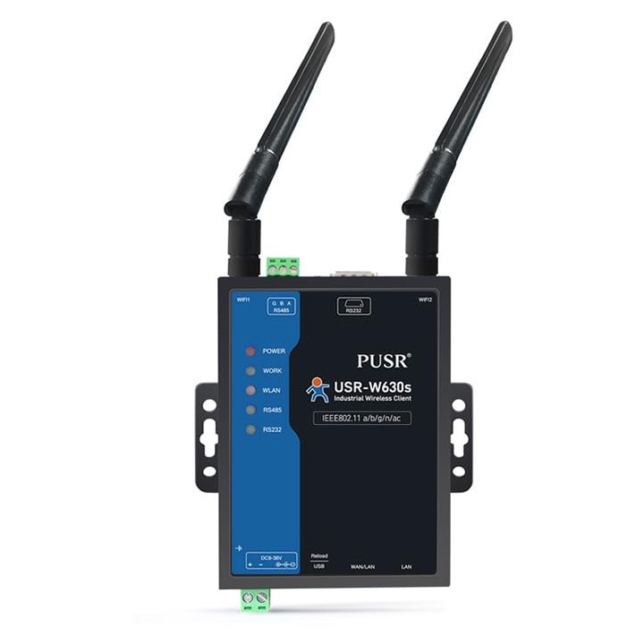 PUSR Usr-W630S Wi-Fi modul, kétsávos, soros RS232/RS485-ről Wi-Fi-re konverter