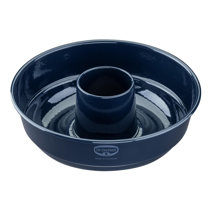 Dr. Oetker Frankfurter Kranz sütőforma 26cm, zománcozott, sötétkék, vágás- és karcálló
