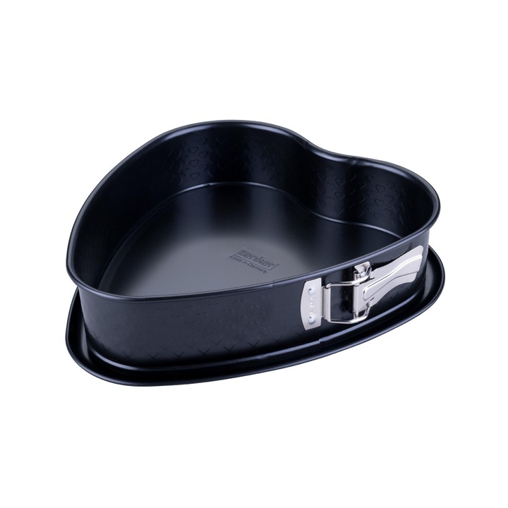 Zenker Szív alakú tortaforma, 25 cm, fekete, levehető