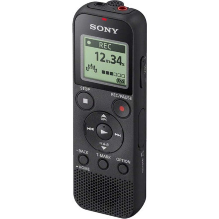 Sony Icd-Px370 digitális diktafon, monofonikus, 4 GB, USB, fekete