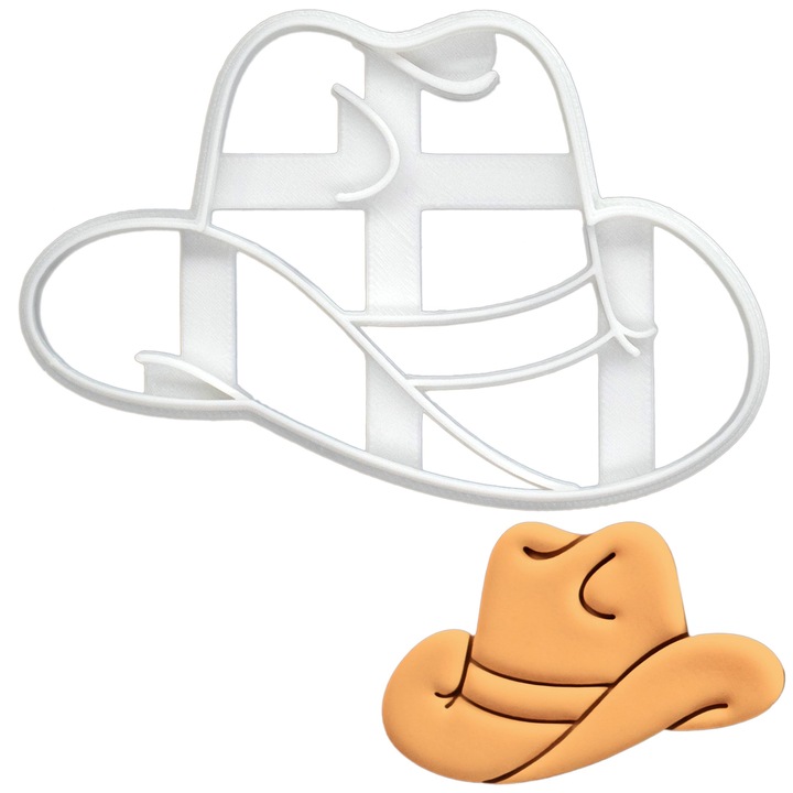 Forma de Biscuiti Bakerlogy, Palarie de Cowboy, Detaliat, Copt