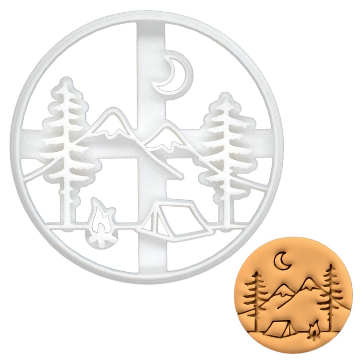 Форма за бисквити Bakerlogy, Дизайн къмпинг, Пластмаса, Многоцветна