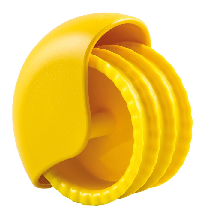 Roată de tăiat paste Bake'N'Roll, Silikomart, galben, 110x97x78mm