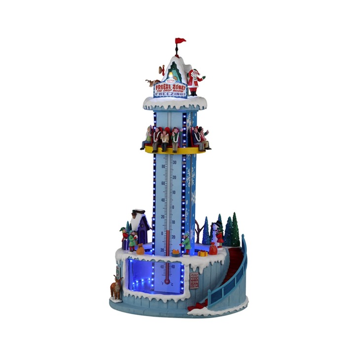 Set de construcție Lemax, 24958-UK, imagini și sunete de carnaval, zona de îngheț a lui Moș Crăciun