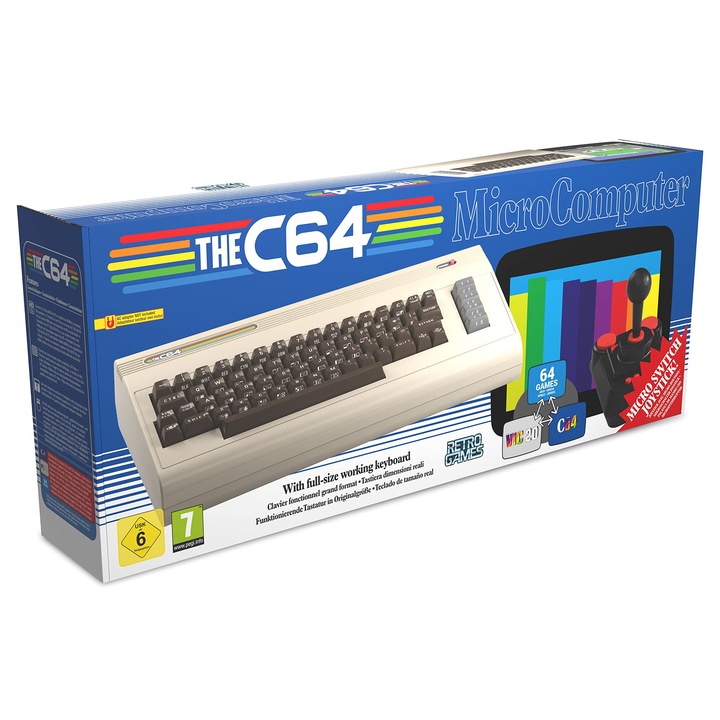 Retro Games C64 „Maxi” építőkészlet, 6 év, tápegység nélkül