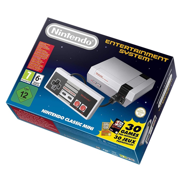Set de construcție Nintendo Classic Mini, 30 piese, 6 ani, multicolor