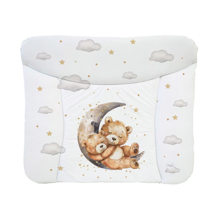 Saltea de infasat Ceba Baby, 72x75cm, impermeabila, usor de curatat, model cu ursulet