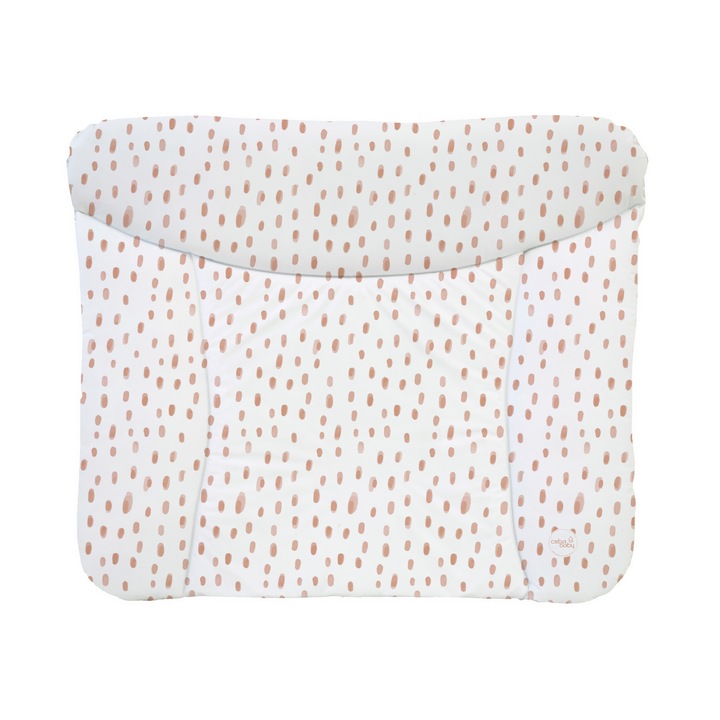 Saltea de infasat Ceba Baby, 75x72cm, impermeabila, usor de curatat, roz/alb