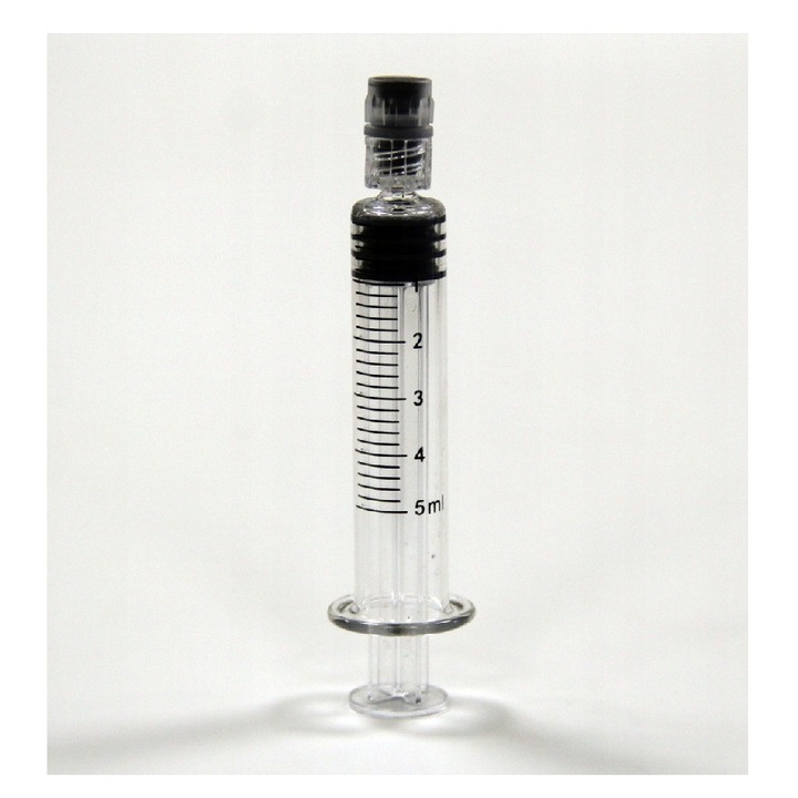 Seringa medicala, Hextra, din sticla, 5 ml, pentru dozare precisa