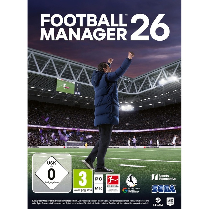 Joc, Sega, Football Manager 26, simulare, PC, Mac OS X