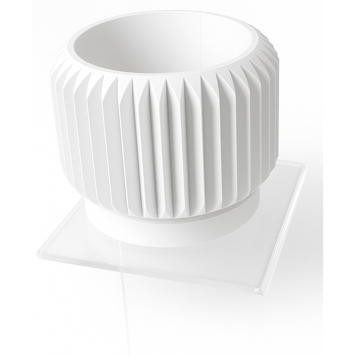 NILA - Ghiveci decorativ imprimat 3D - crem