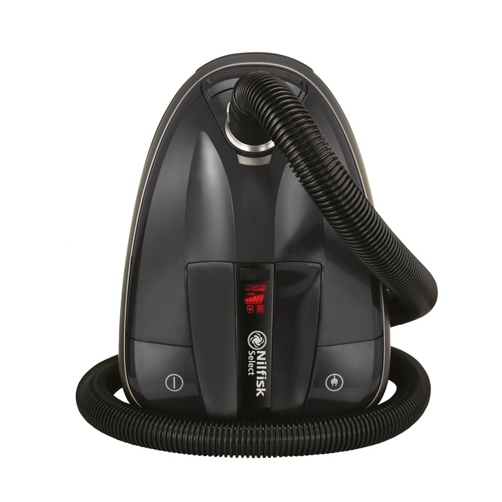 Nilfisk Select porszívó, porzsák nélküli, antiallergén, fekete, 1.5l