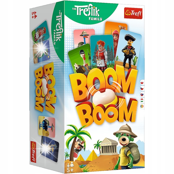 Boom Boom társasjáték 56 kártya, 2-4 játékos, 26x14,5x10cm