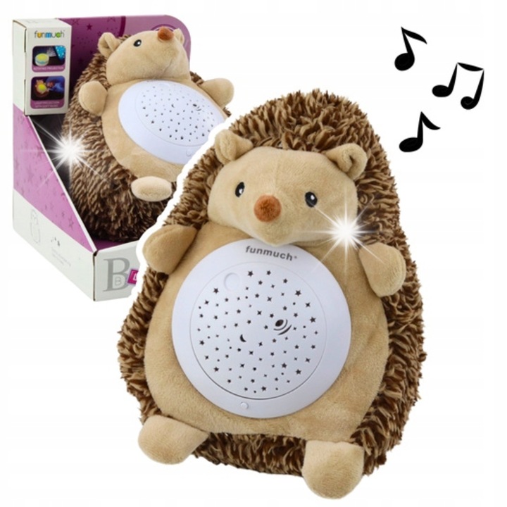 Плюшена играчка с проектор и мелодии, Lean Toys, 21x16см, за новородени, пълен комплект