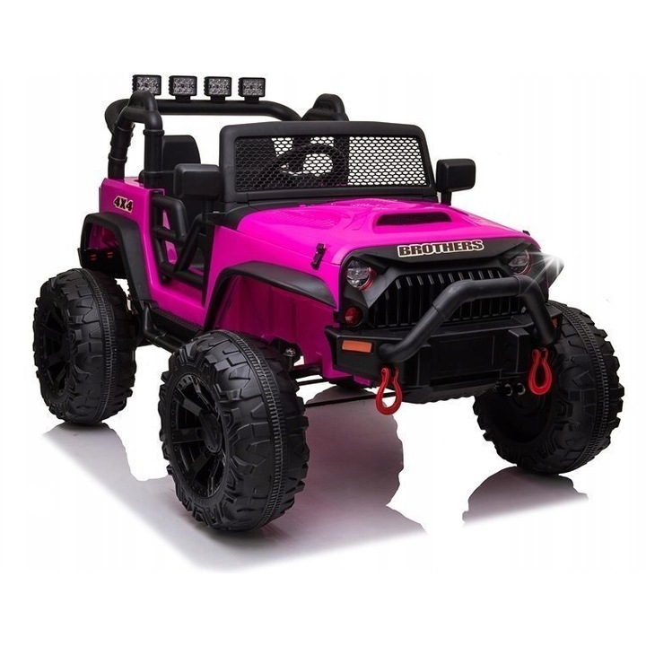 Електрическа кола Jeep JC666, Lean Toys, розова, 2x200W, 123x88x80см, с дистанционно управление