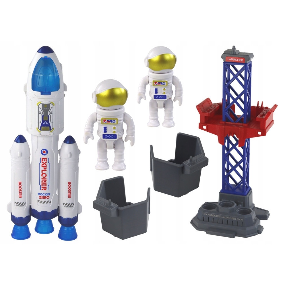 特撮 FAKE LAVA ELEVENTOYS Set Jucarie Interactiva, LEAN TOYS, 2 figurine astronauti, efecte