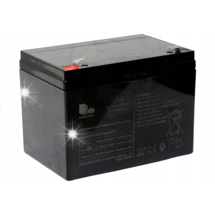 Acumulator gel AGM 24V 5Ah, 13,5x9x10cm