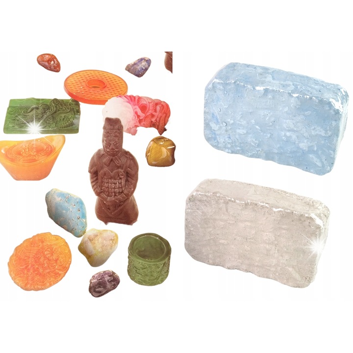 Set de Jocuri Educative, Lean Toys, Zestaw Archeologiczny 2w1, 2 gipsuri, 13x7x4cm, multicolor