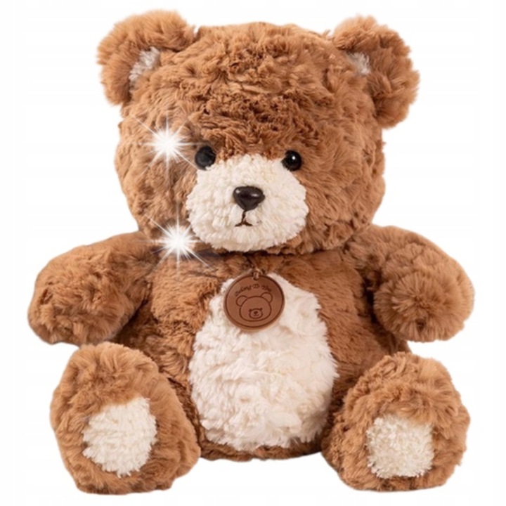 Плюшено мече, 25x20x20см, кафяво на цвят с декоративен детайл