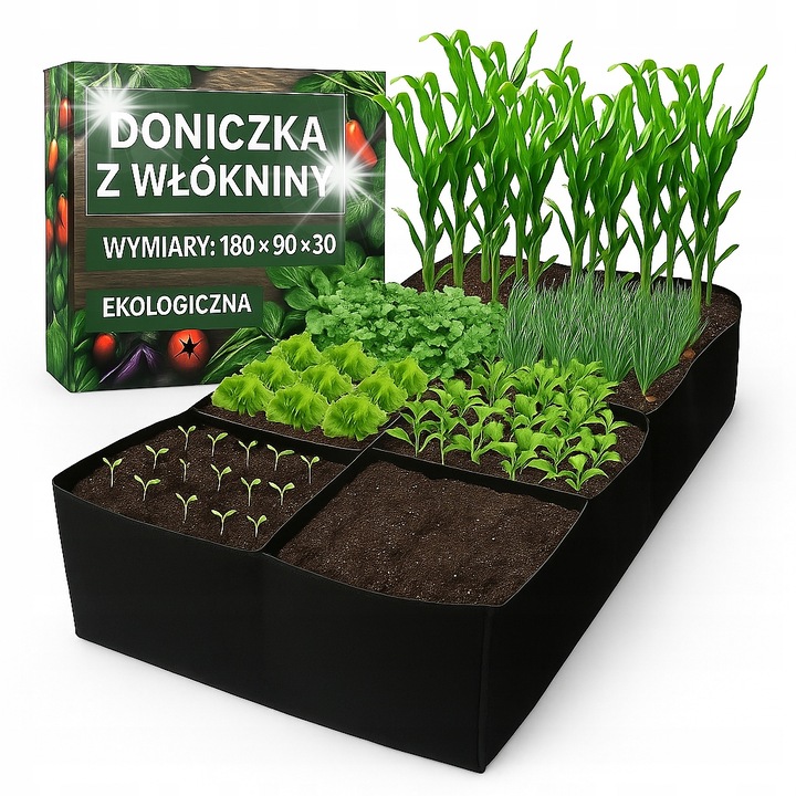 Ghiveci material, WARZYWNIAK INSPEKT, 180x90x30cm, set