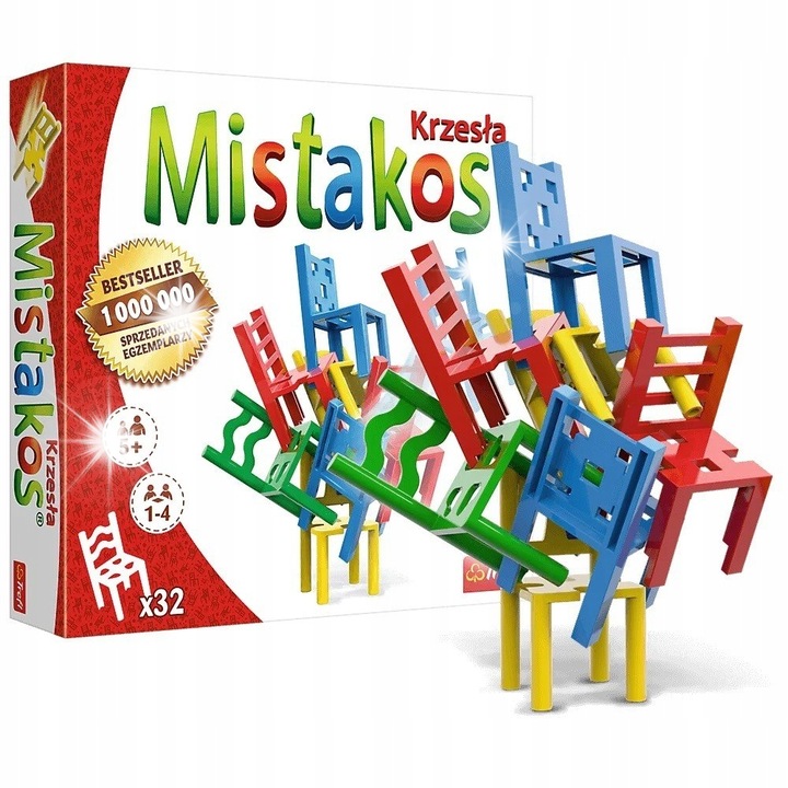 Настолна игра Trefl Gra Mistakos, 4 души, 1-4 играчи, 5 години+, многоцветен
